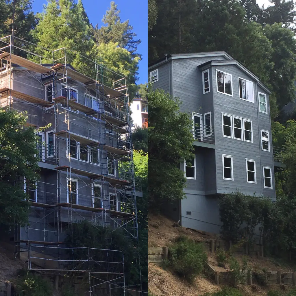 big grey house