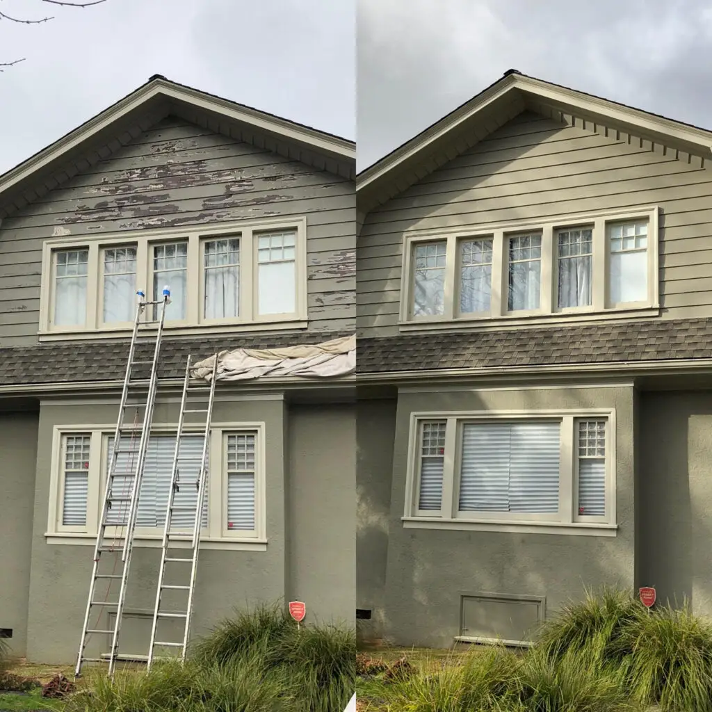 before and after Exterior House Painting
